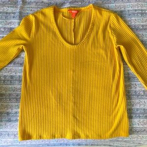 Yellow long sleeve top